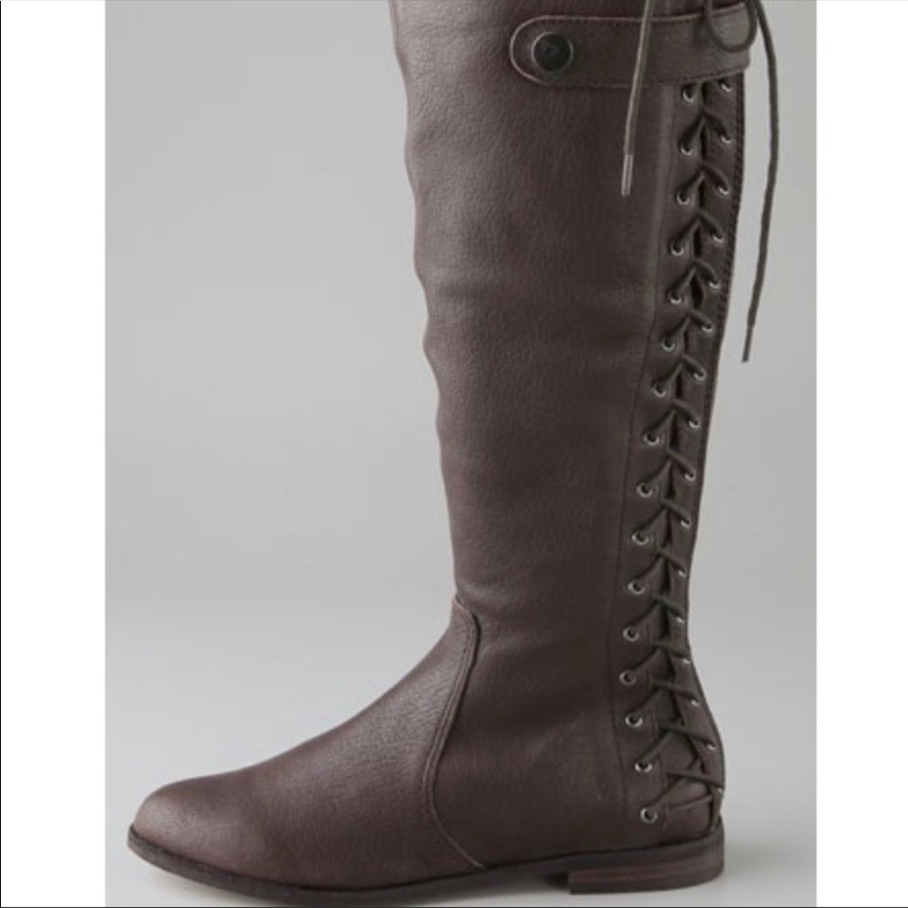 Cynthis Vincent Lace Up Brown Boots